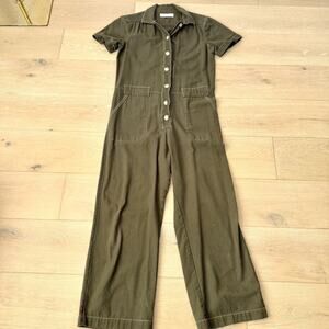 Utility Canvas Company Sage Green Jumpsuit Overalls Size Medium $239 New